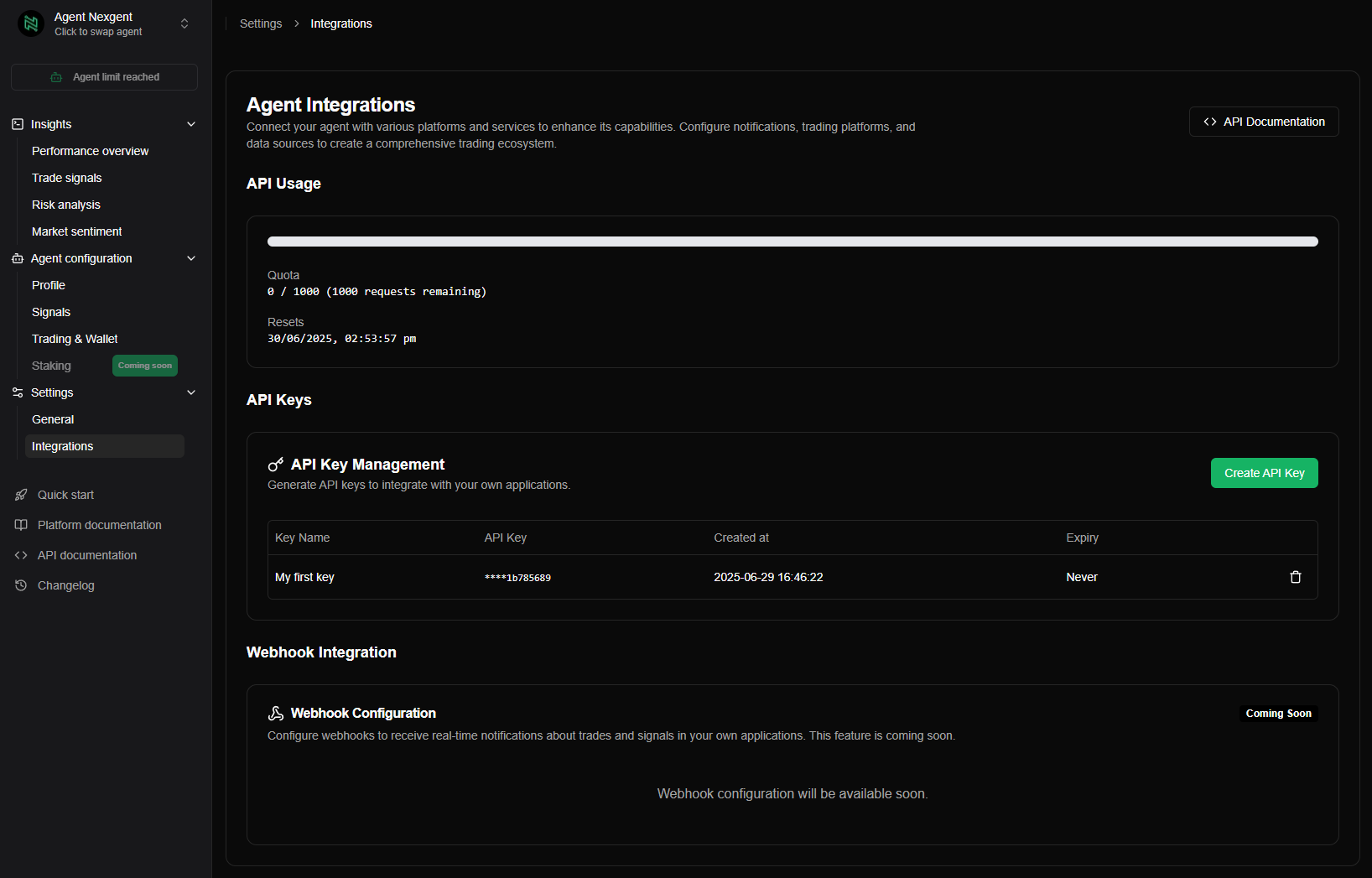Nexgent Integrations Page