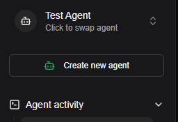 Create Agent Button