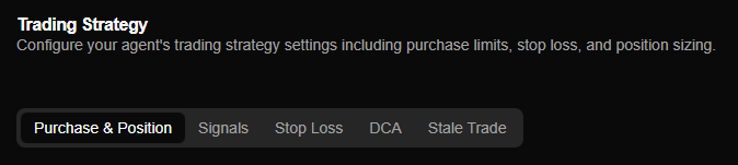 Trading Strategy Tabs